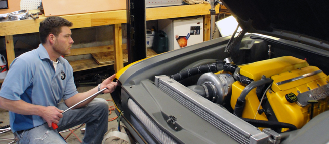 Older classic car dent repair using PDR in MN