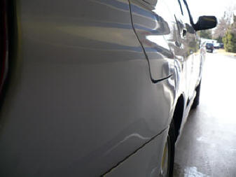PDR was used to repair large quarter panel dent in MN