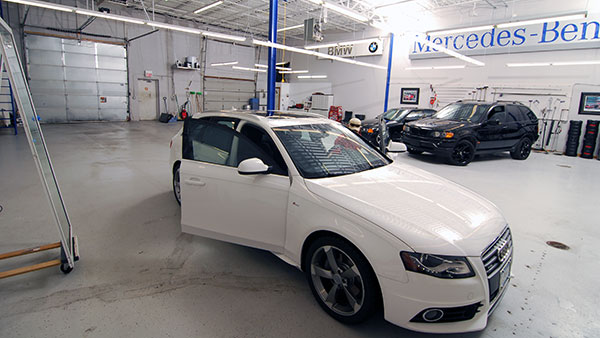 Car window tinting and PDR repair at Dent Werks PDR Plymouth, MN.