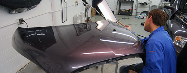 hail dent repair at Dent Werks PDR in Plymouth, MN
